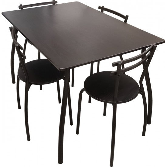 Reeder Walnut Dining Set 5 Pieces (1 Table - 4 Chairs) Moca /5677