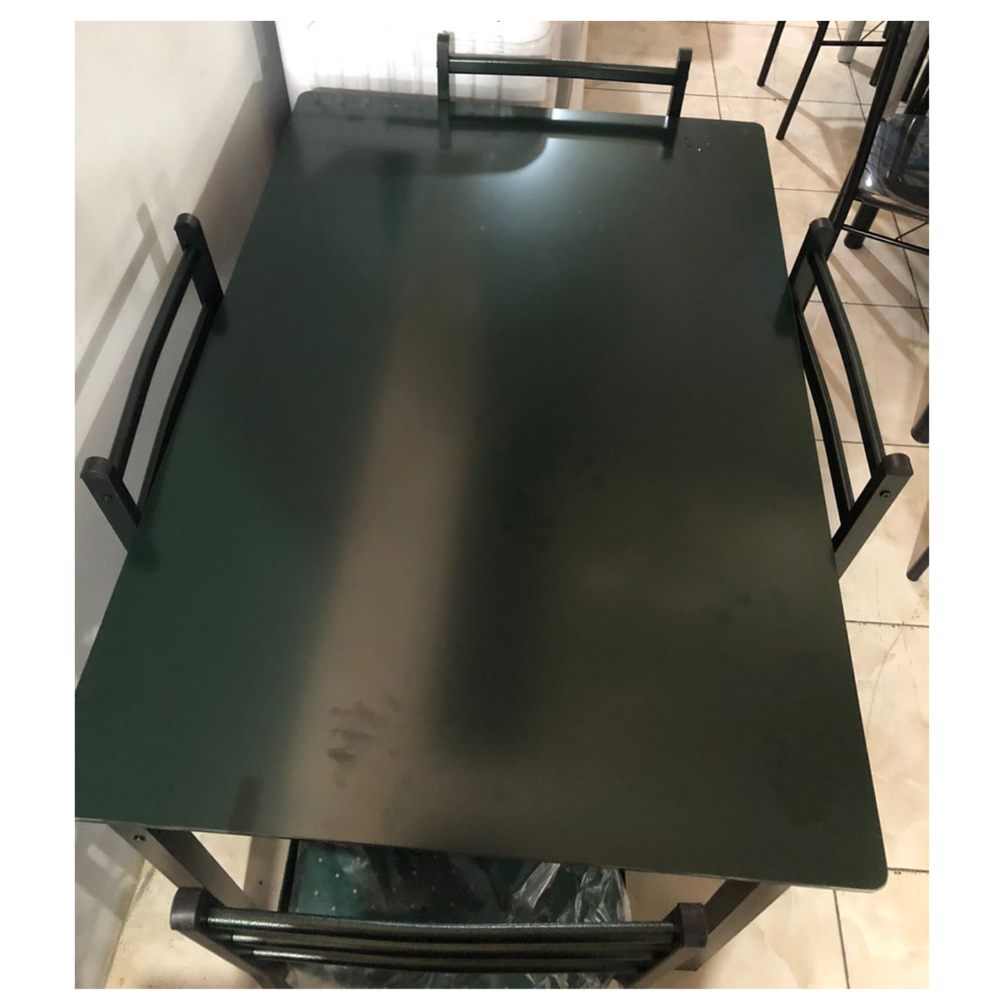 Dinning Table 5 pcs Green/5672