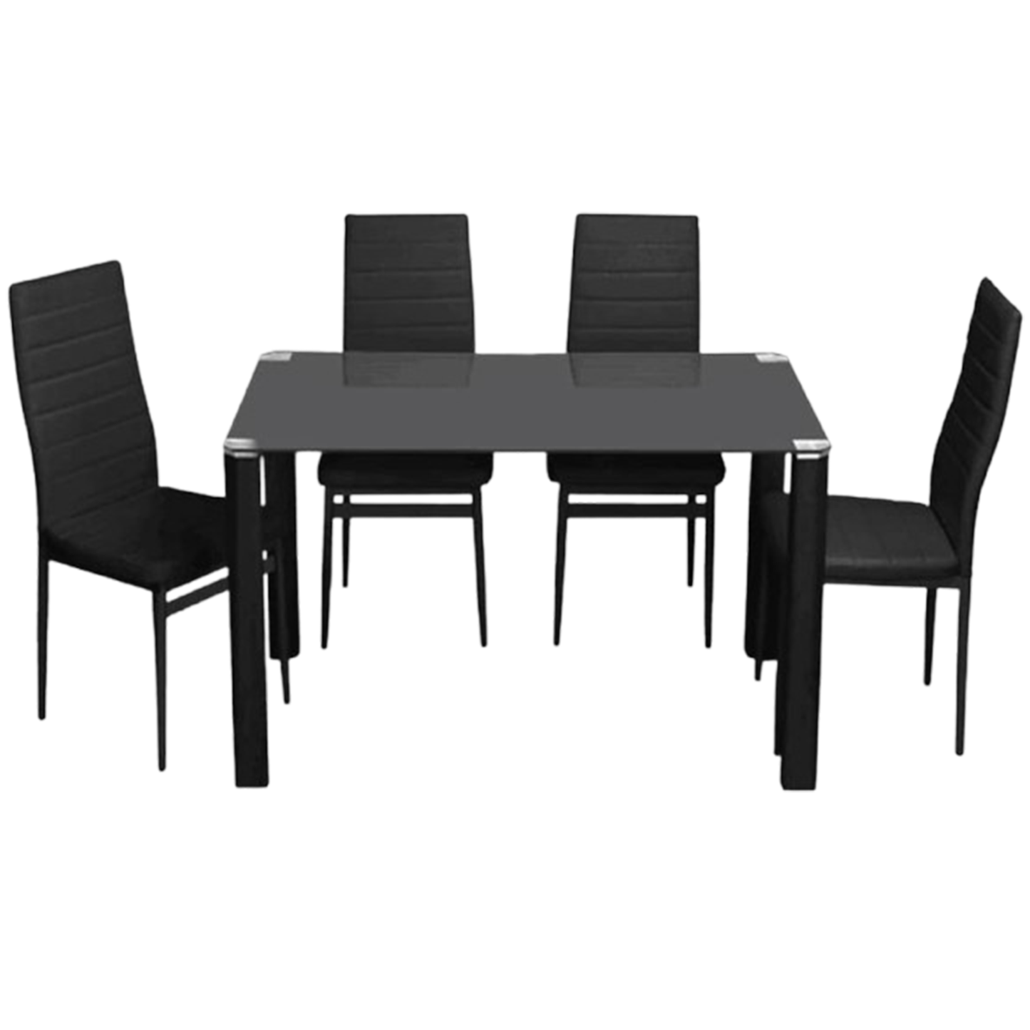 Dinning Table Pirlo And Ann Black 5 Pieces/5676