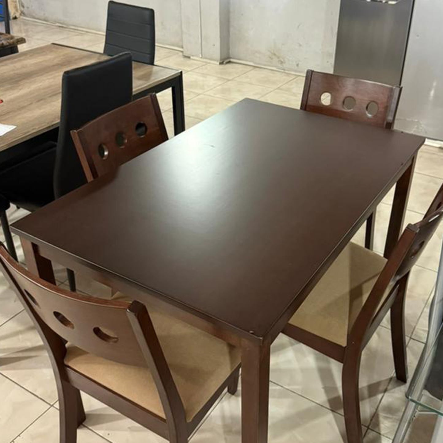 Dinning Set Table Deon Marogany 5 Pcs/8329