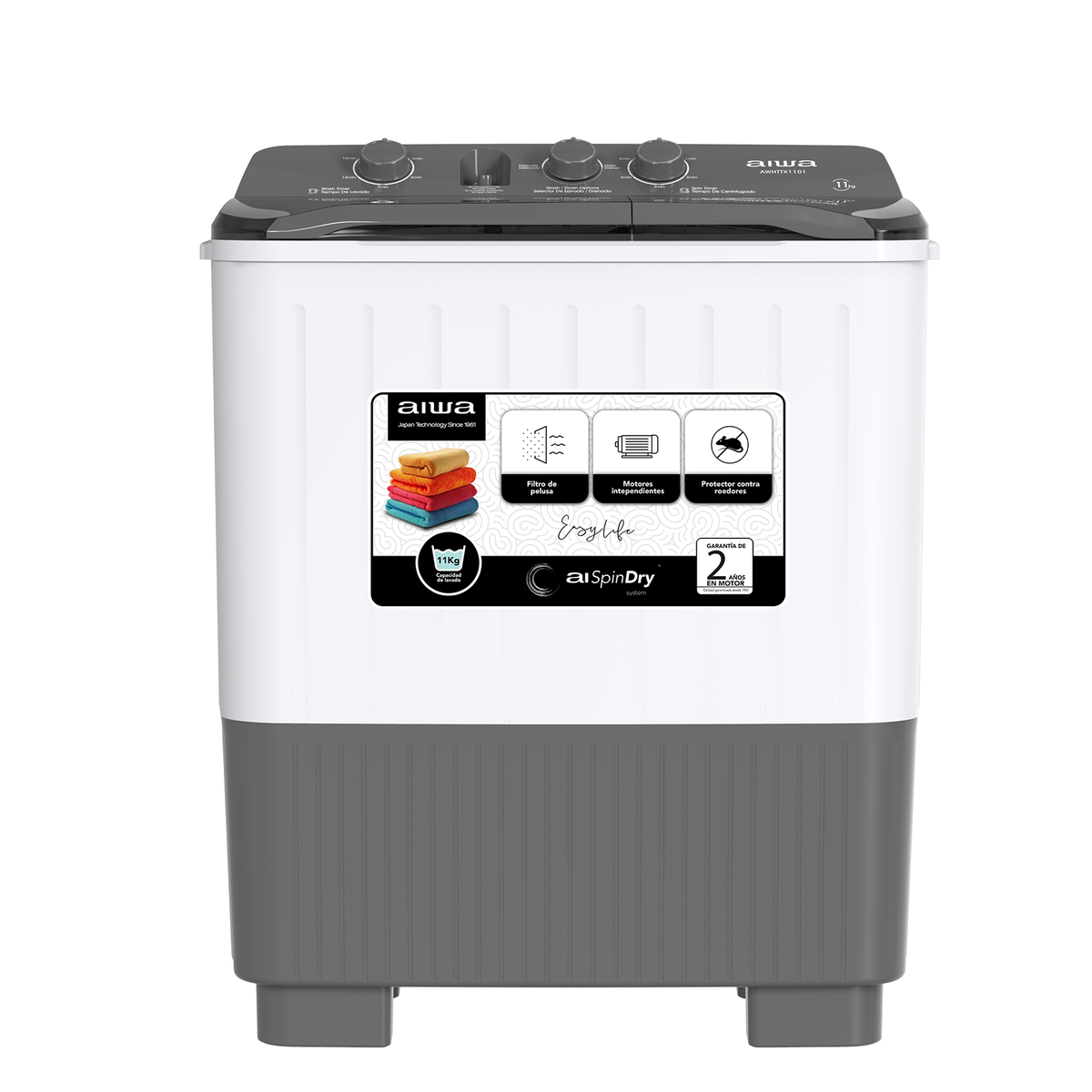 Aiwa Washing Machine 9kg/8388