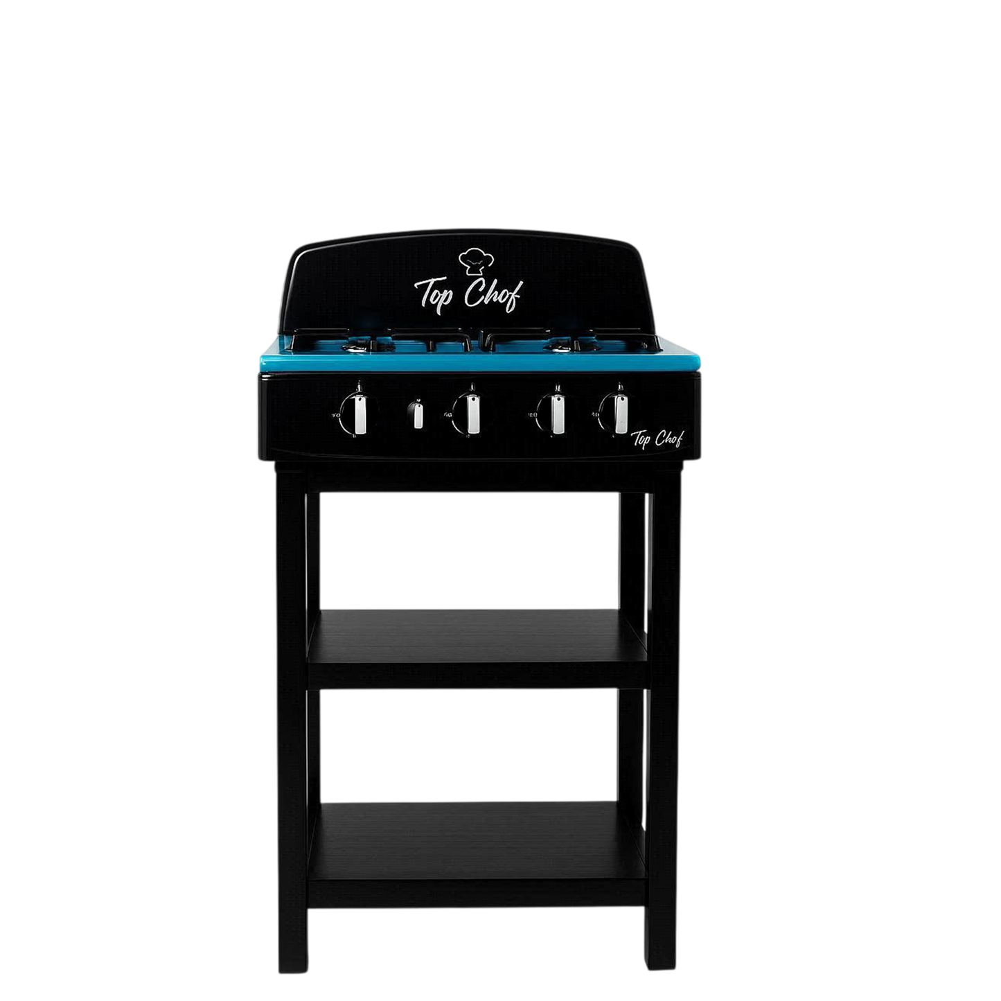 Top Chef Stove 4 Burners Black/8672