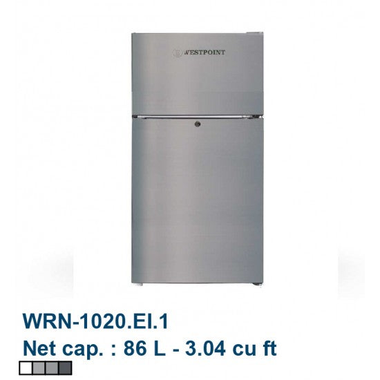 3cu ft/ 86L Defrost Compact Refrigerator Stainless Steel 2 Doors Westpoint #WRN-1020.EI.1