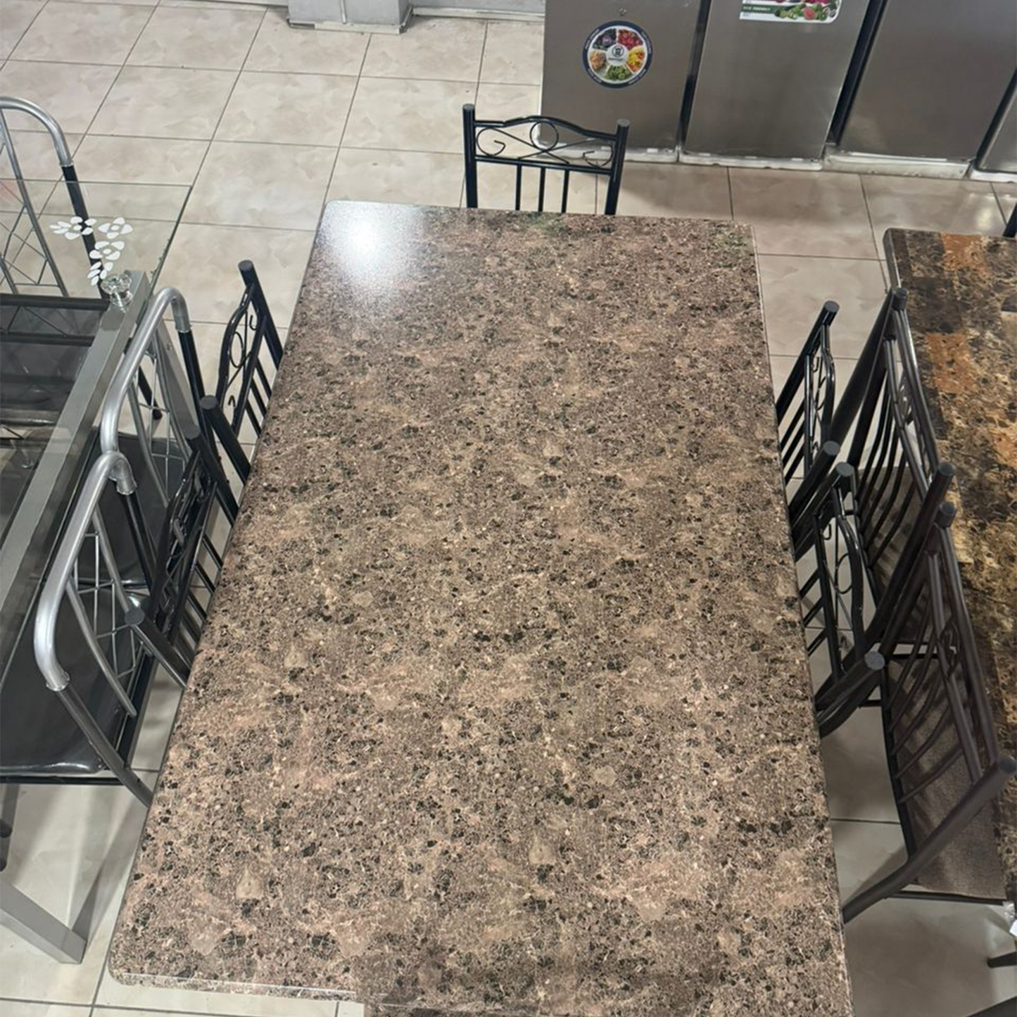 Dining Table Mahogany 7 pcs/8552