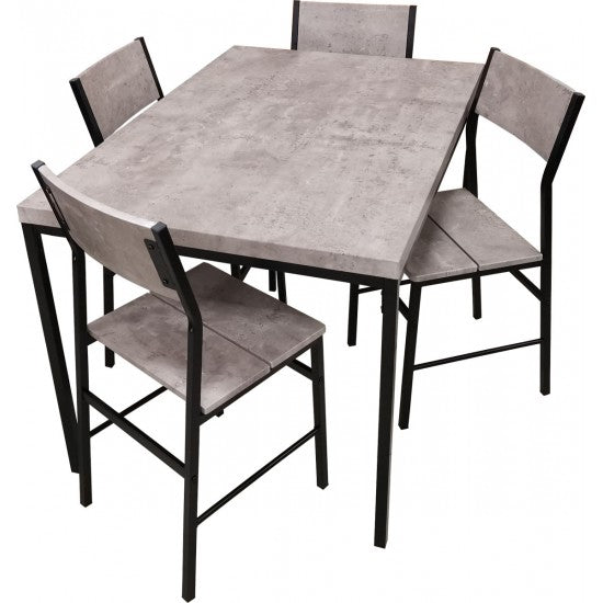 Dining Set Table 5 Pieces (1 Table - 4 Chairs) #6921