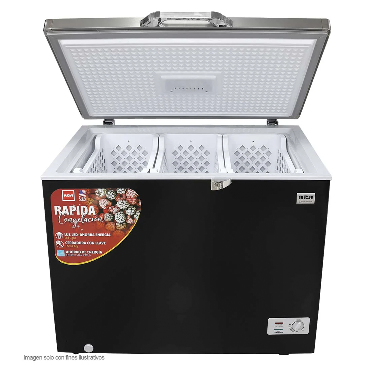 RCA Freezer Black 9.1 Cuft/6828