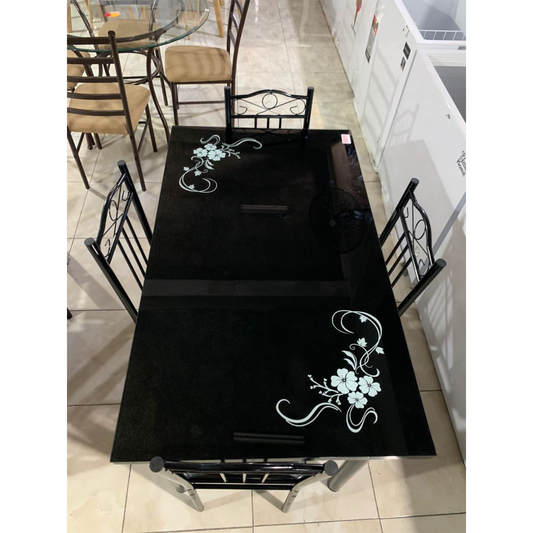 Dining Table Black 5 pieces/8105