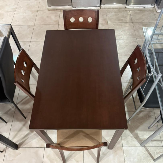 Dinning Set Table Deon Marogany 5 Pcs/8329