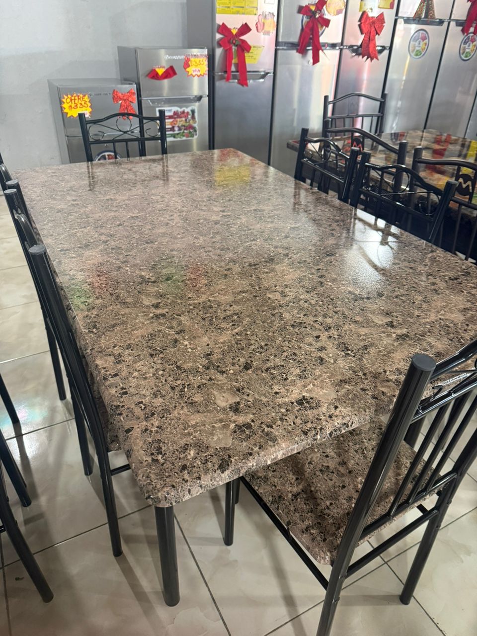 Dining Table Mahogany 7 pcs/8552